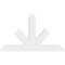 Ekena Millwork Saratoga Architectural Grade PVC Gable Bracket, 60"W x 35"H x 2"D x 6"F, 14/12 Pitch GBP060X35X0206SAR00 - alternate 2